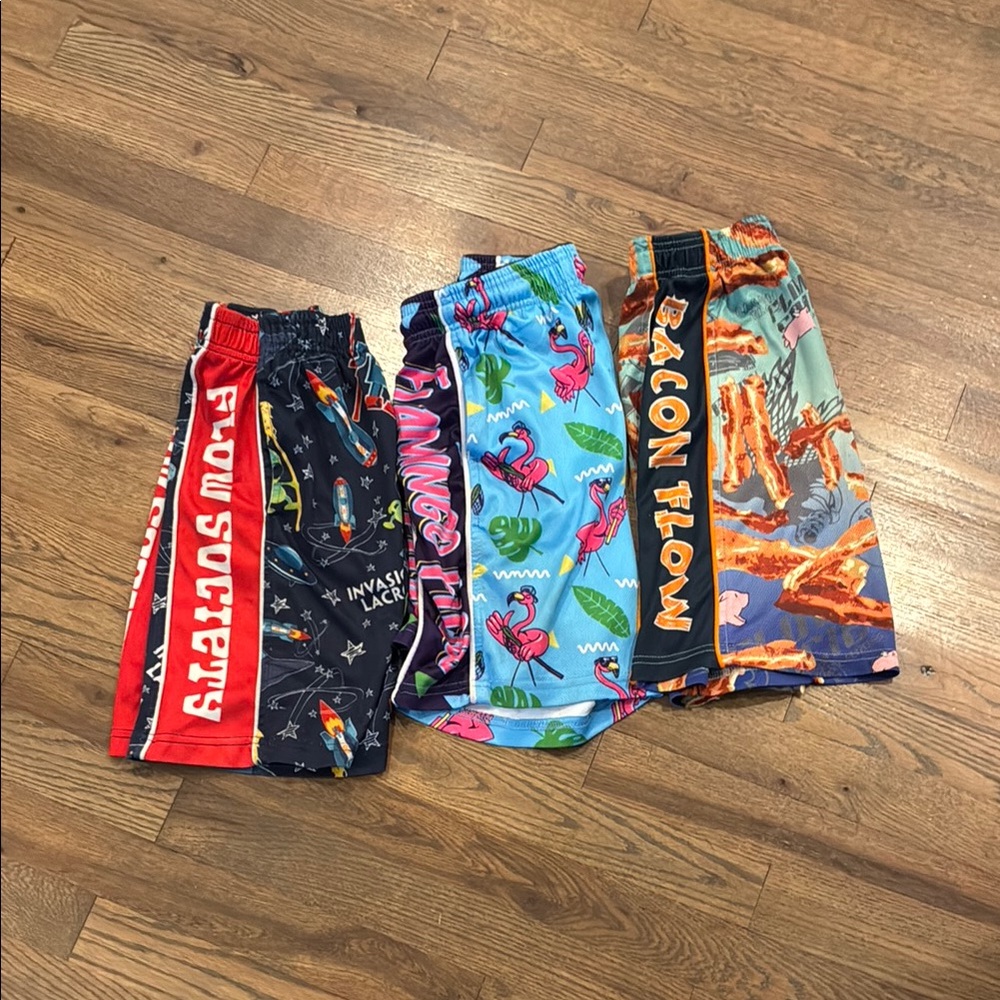 Colorful Graphic Print Shorts Set